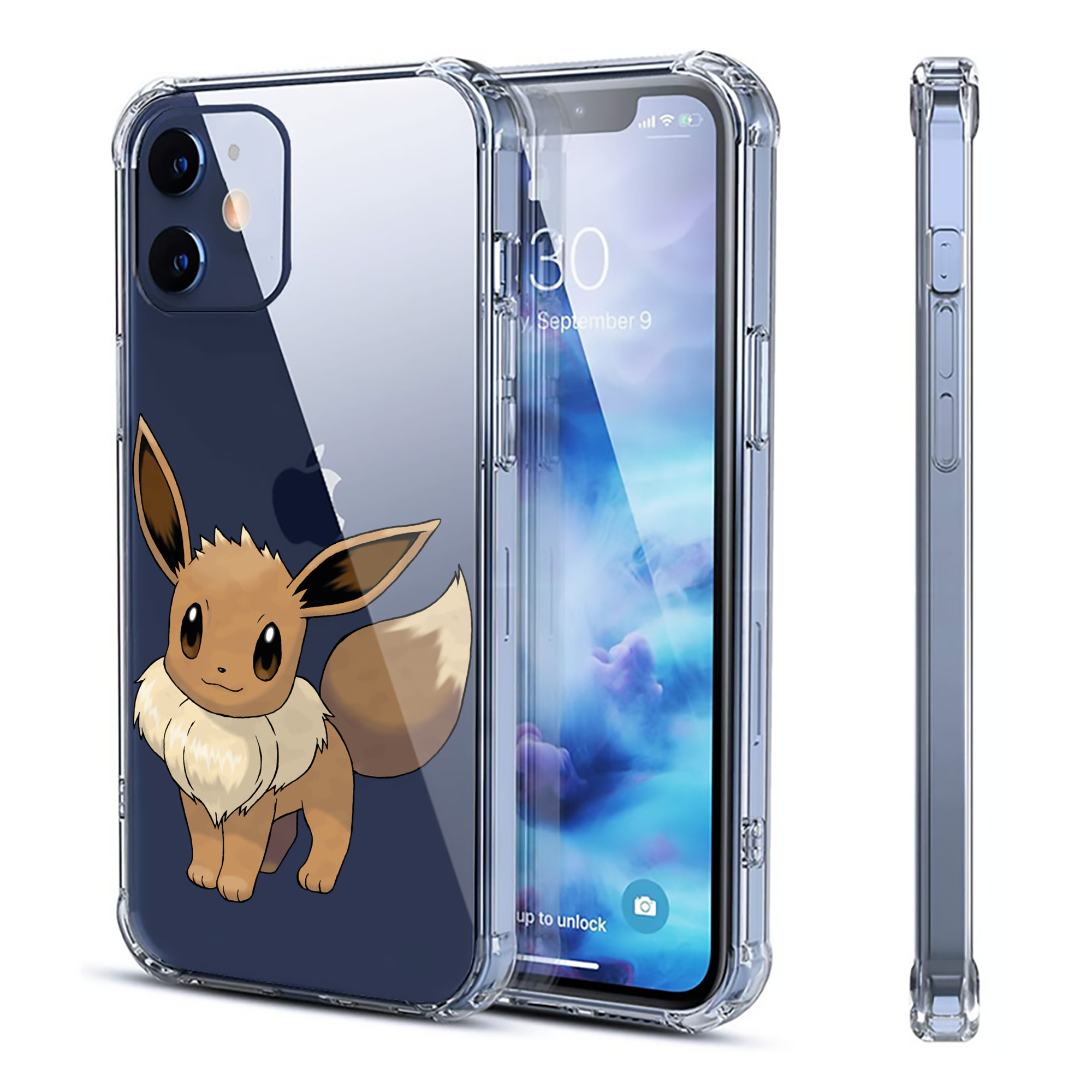 （画像用） ポケットモンスター Pokémon 【iPhone 12シリーズ対応】透明スマホケース（クリアソフトケース）